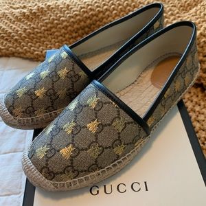 Gucci GG Supreme Bees Espadrille 37